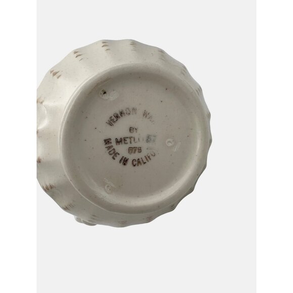 Vintage Metlox Poppytrail Vernon Ware Fruit Basket Sugar Bowl & Creamer USA - Picture 7 of 8